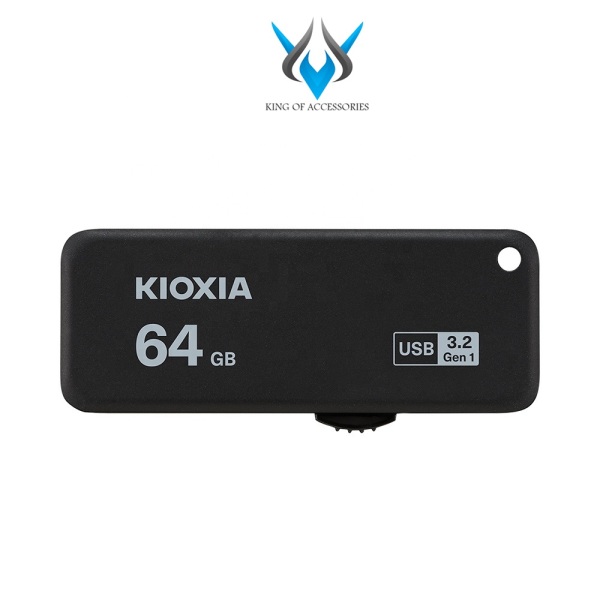 USB 3.2 Gen 1 Kioxia TransMemory U365 64GB 150Mb/s (Đen) - Formerly Toshiba Memory - Nhất Tín Computer