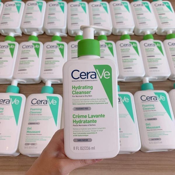 Sửa rửa mặt Cerave da dầu và da khô 236ml/473ml (bản pháp)