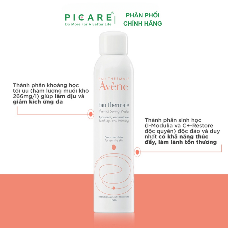 Avène Nước khoáng làm dịu da, chống kích ứng Therma Spring Water 50ml