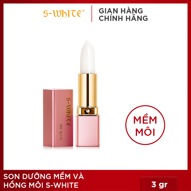 Son Dưỡng Mềm Và Hồng Môi S - White 3Gr ( Son 01)