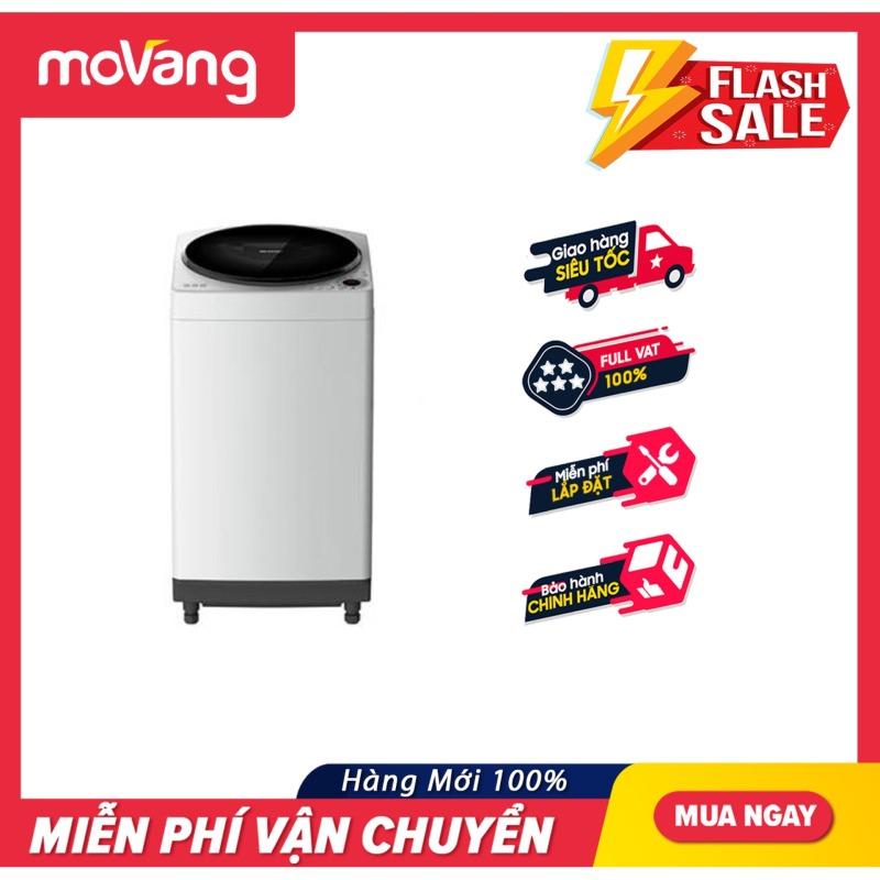 Bảng giá Máy giặt Sharp 8.2 kg ES-W82GV-H - Loại máy giặt:Cửa trên - Lồng giặt:Lồng đứng - Tốc độ vắt:730 vòng/phút Điện máy Pico