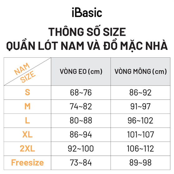 Combo 3 quần lót nam thun Brief iBasic PANM090