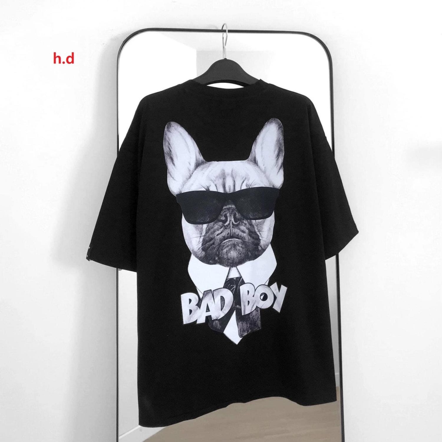 Áo phông tay lỡ chó badboy HARI