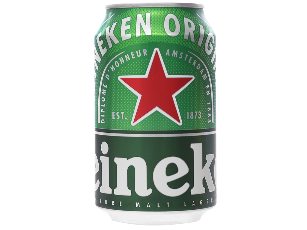 Thùng Bia Heineken 24 Lon Thường (330ml / Lon)