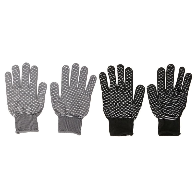 2pcs Heat Resistant Protective Glove Hair Styling For Curling Straight Flat Iron X7YB nhập khẩu