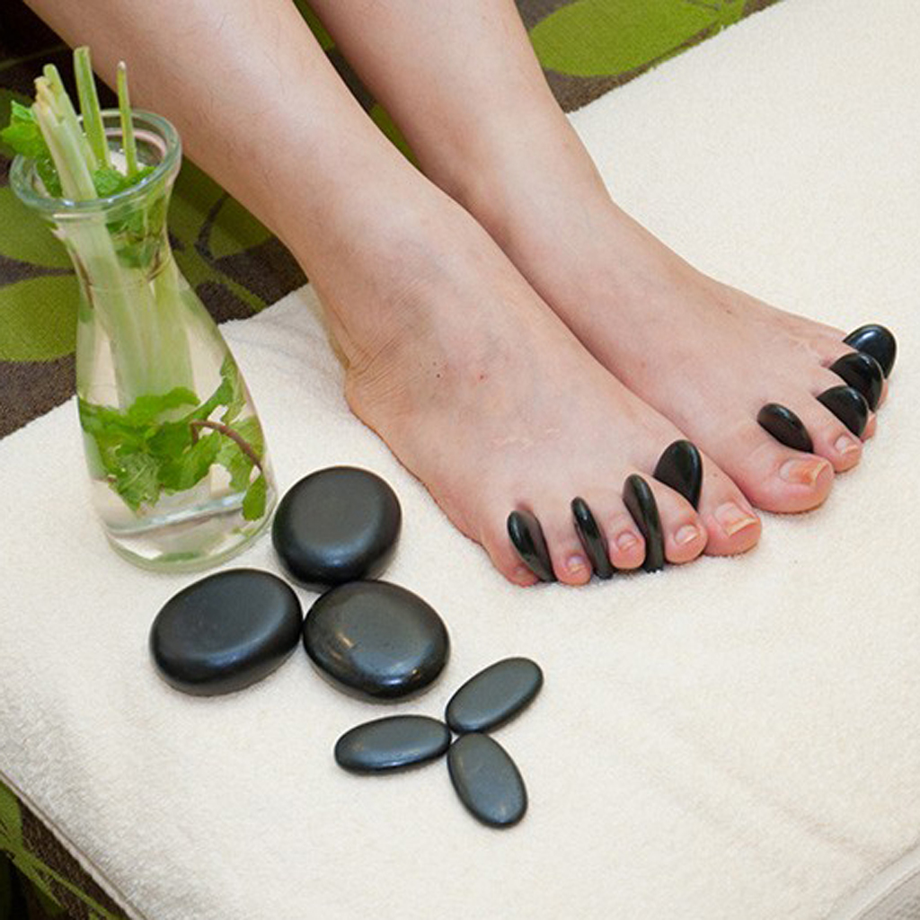 Đá kẹp chân massage foot (Bộ 8 viên)