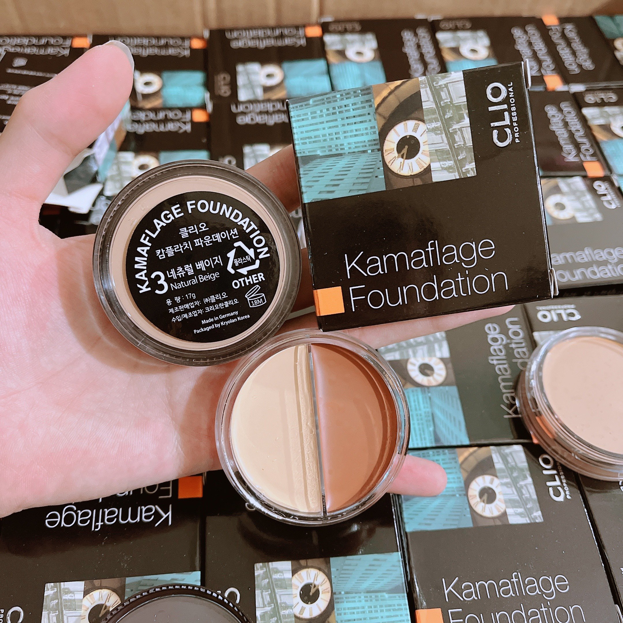 Kem nền bánh clio che khuyết điểm clio kamaflage foundation 17g