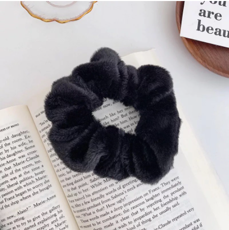 Dây Cột Tóc Scrunchies vải Lông Mềm