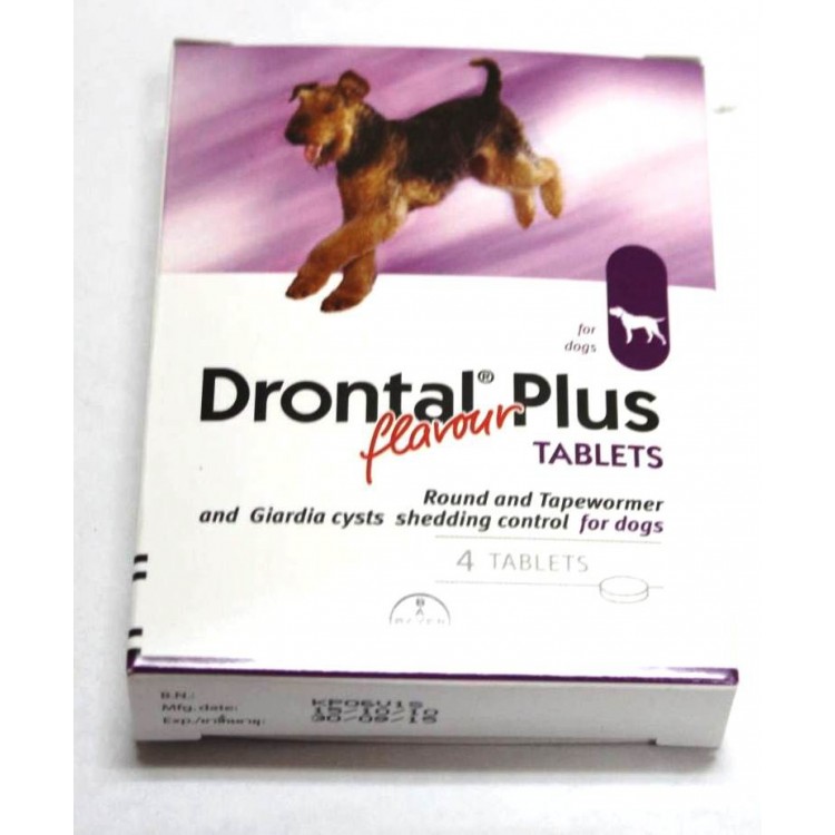 VIÊN TẨY GIUN DRONTAL PLUS CHO CHÓ - 1 viên