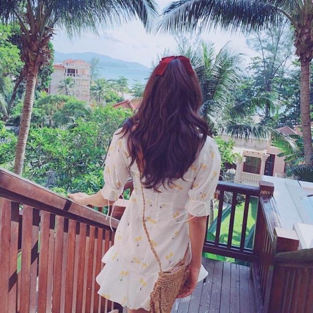 [HCM]Đầm cherry vàng (KÈM HÌNH THẬT)