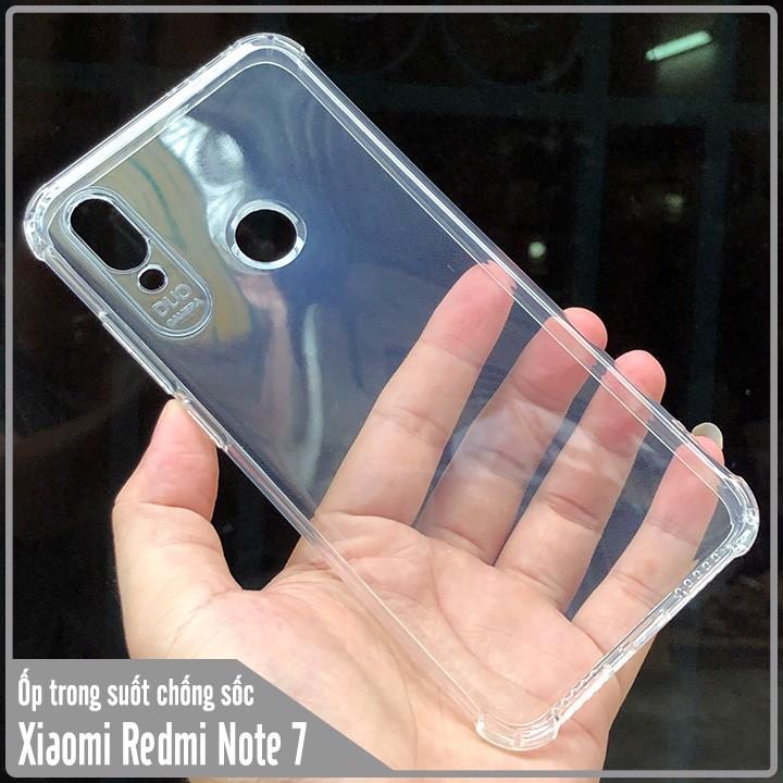 Ốp lưng cho Xiaomi Redmi Note 7, trong suốt chống sốc 6D
