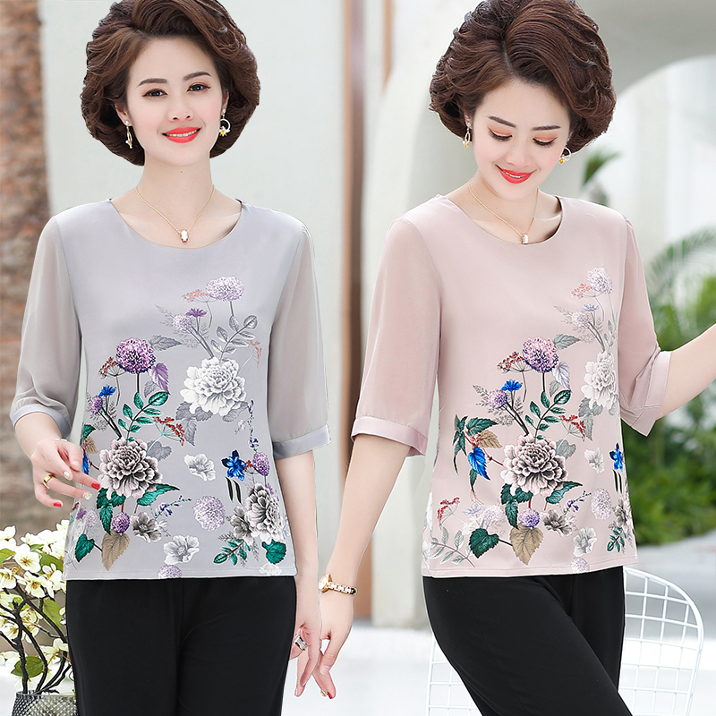 Áo sơ mi  lụa trung niên sang trọng