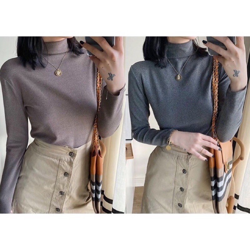 ÁO GIỮ NHIỆT NỮ CỔ CAO 3 PHÂN MOTIE