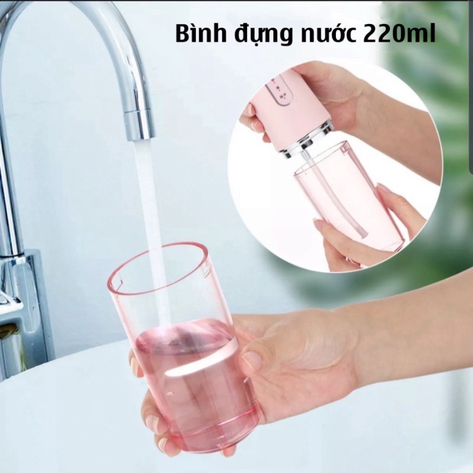 Tăm Nước Vệ Sinh Răng Miệng Máy Xịt Răng 3 Chế Độ Phun Rửa Sạch Răng -  ( Bảo Hành 12 tháng Lỗi 1 đổi 1 )