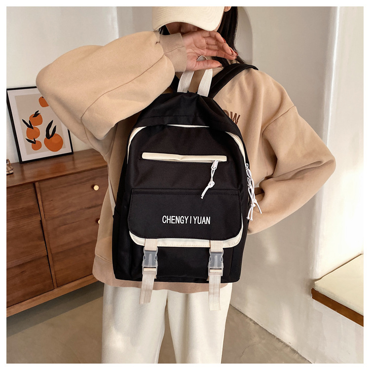 Balo Ulzzang nam nữ vải xịn chống nước nhiều ngăn tiện dụng có ngăn đựng laptop đi học đi chơi