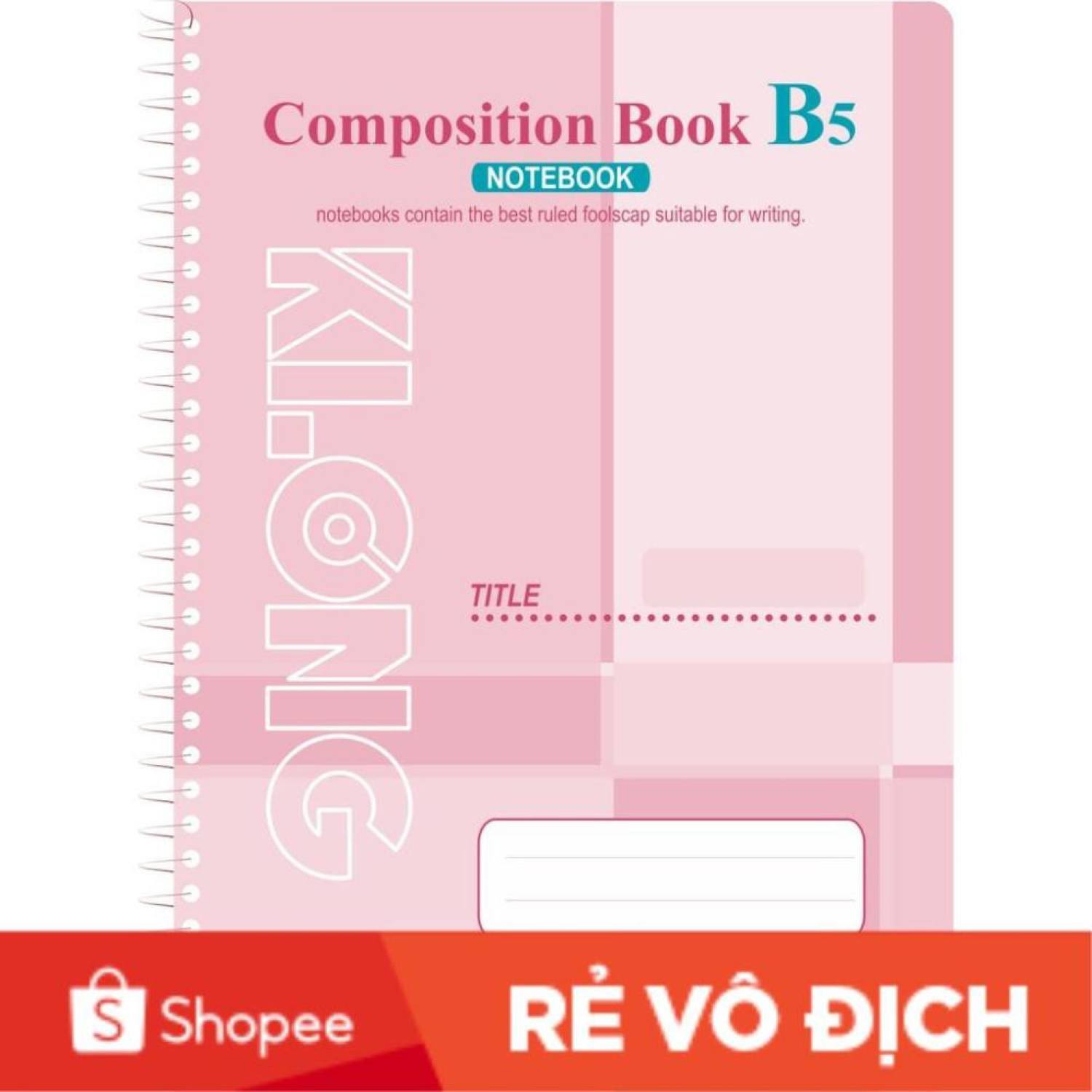 Sổ lò xo KLONG 200tr B5; MS: 374
