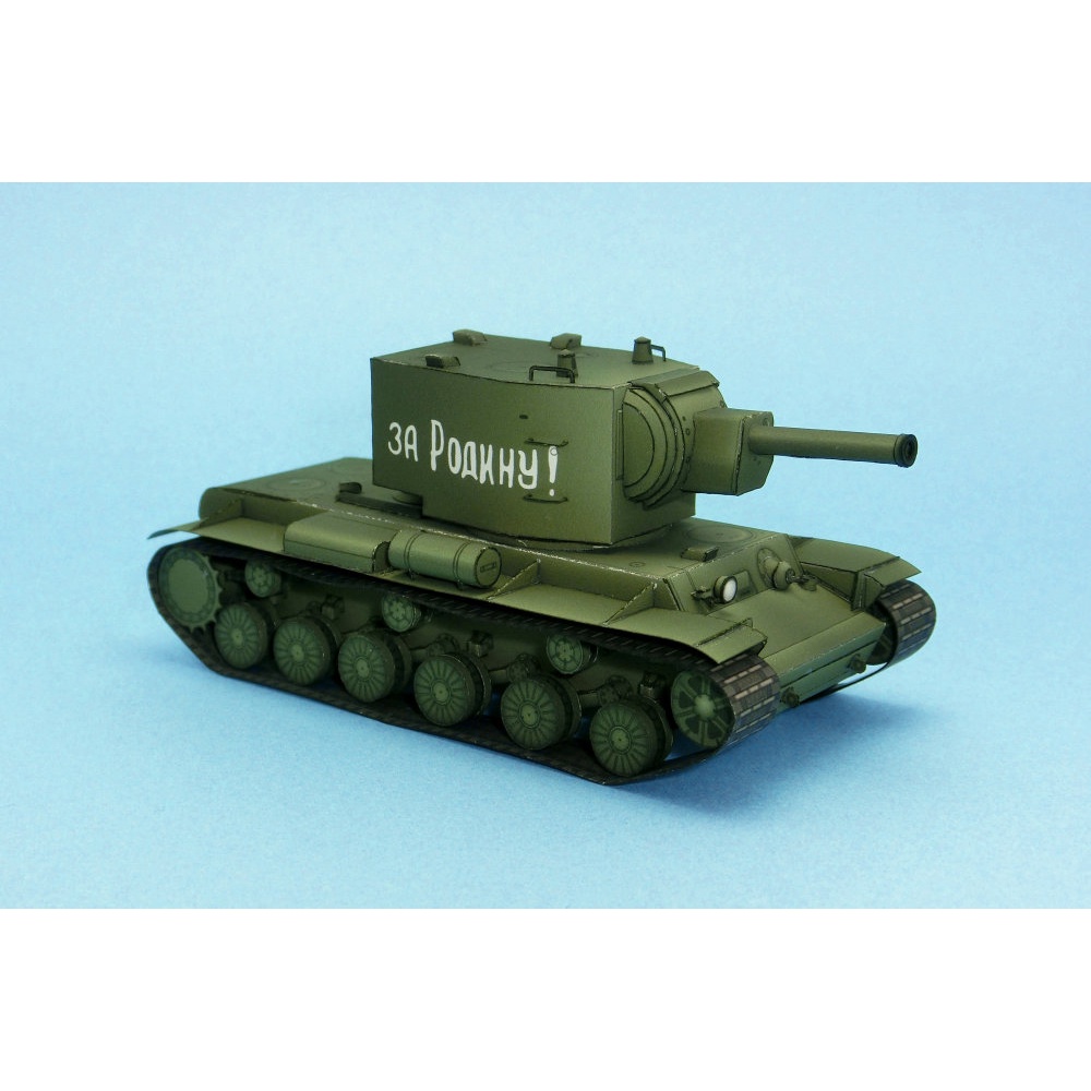 Mô hình giấy 3D xe tank KV-2 tỉ lệ 1/72