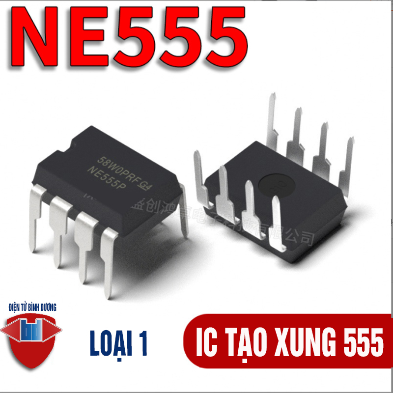 [4 CON] (DIP) IC NE555  KA 555 DIP-8 (NE555N NE555P 555) CHÂN CẮM MỚI