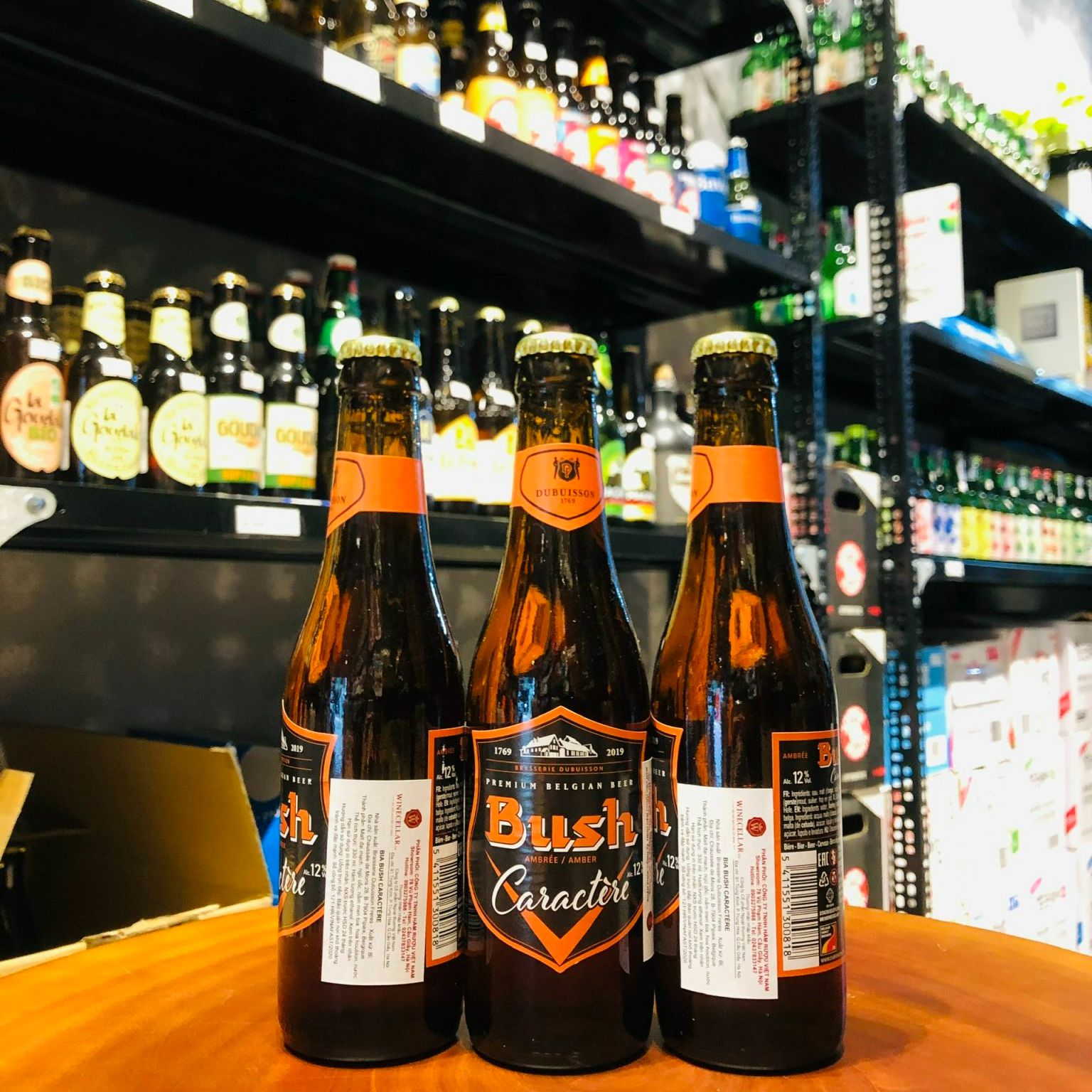 Bia Bỉ Bush Amber Tripel 12% – Chai 330ml
