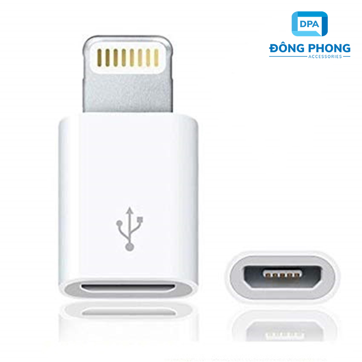 Đầu Nối Cáp Sạc Micro USB Sang iPhone, iPad