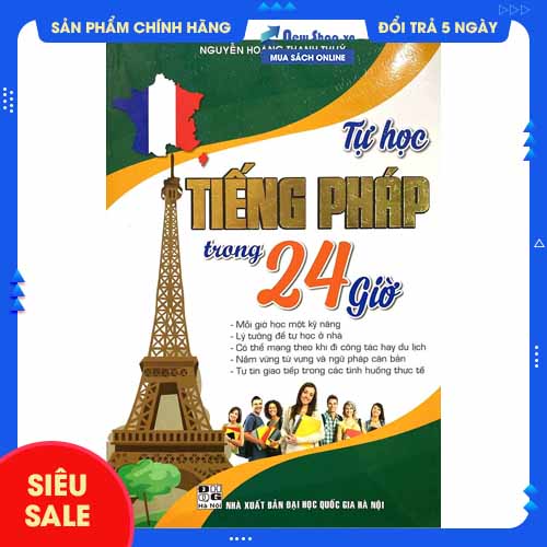 Sách - tự học tiếng pháp trong 24 giờ - newshop