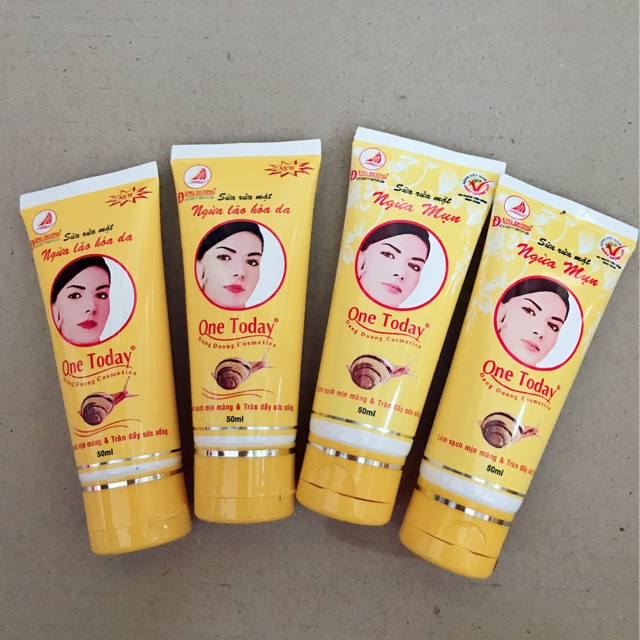 Sữa rửa mặt trắng da ngừa mụn nám One Today 50ml