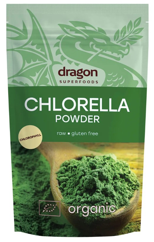 Bột tảo Chlorella hữu cơ (Dragon Superfoods, Organic Chlorella Powder) - 200gr