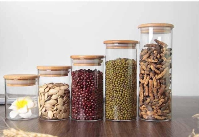 Lọ thủy tinh borosilicate nắp gỗ 260ml