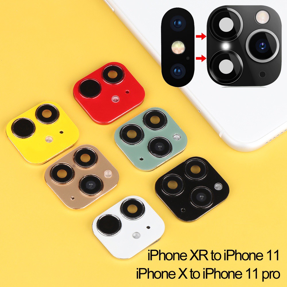 miếng dán độ camera iphone x/xr/xs max lên 11 / 11 pro / 11 pro max