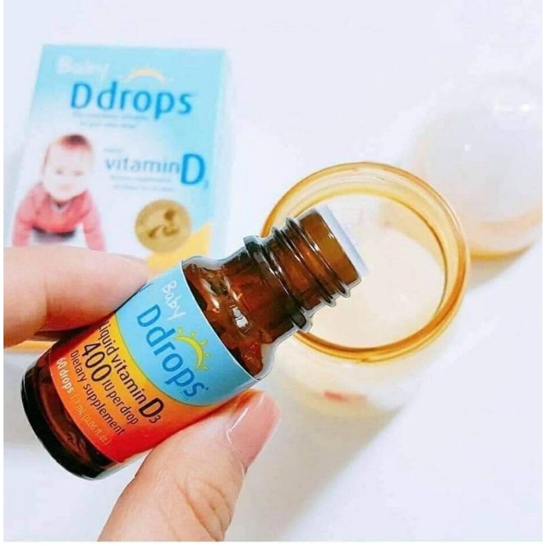[HCM] Baby Ddrops Vitamin D ddrop cho bé 90 giọt Mỹ