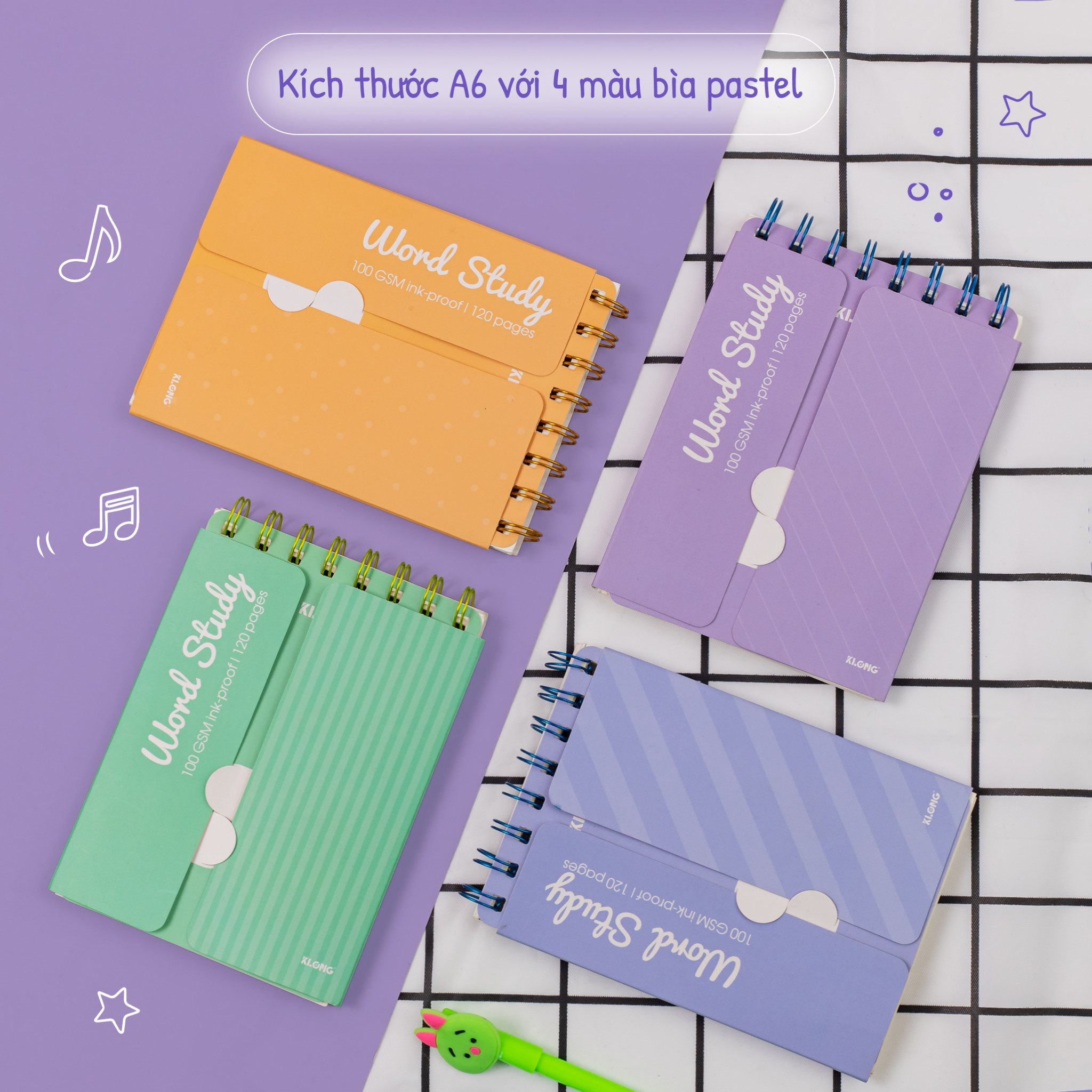Sổ Học Từ Vựng KLONG Word Study A6 120 trang MS 916