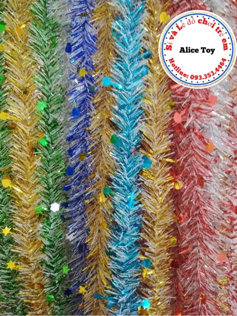 Dây kim tuyến đính ngôi sao