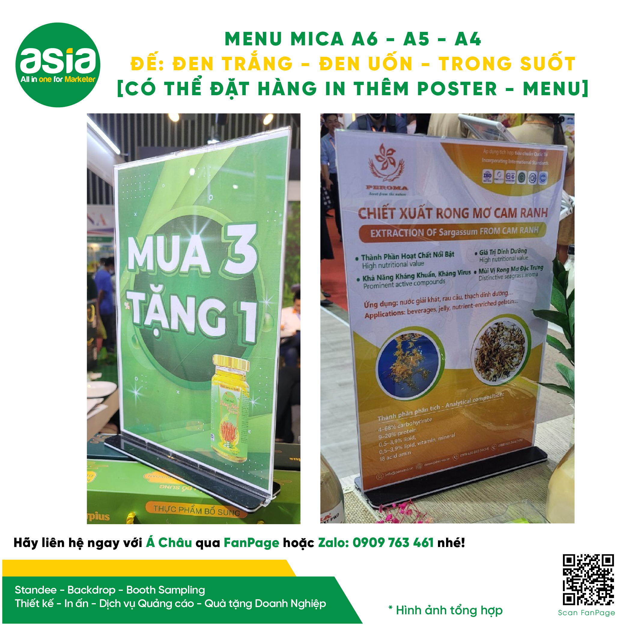 Menu mica, Tentcard Mica
