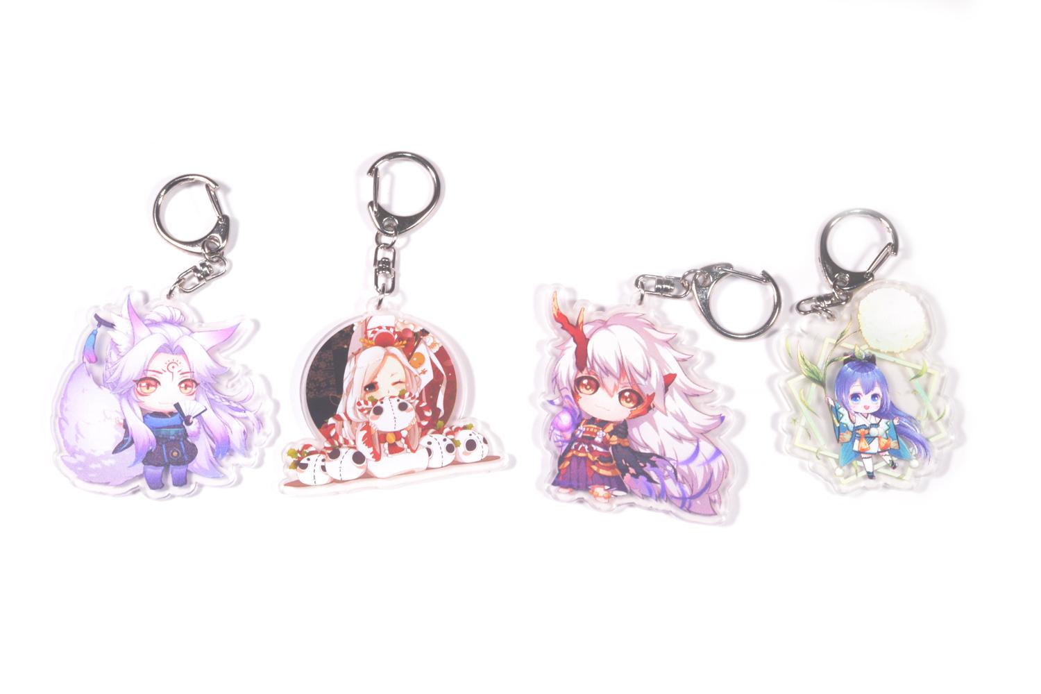 [7-11/12 VOUCHER 8%][thanh lý bán lỗ] Móc khóa Anime mica - Onmyoji [AAM] [PGN18]