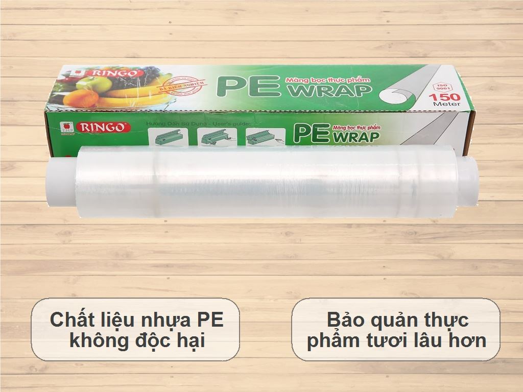 Màng bọc thực phẩm PE Ringo 30cm x 150m