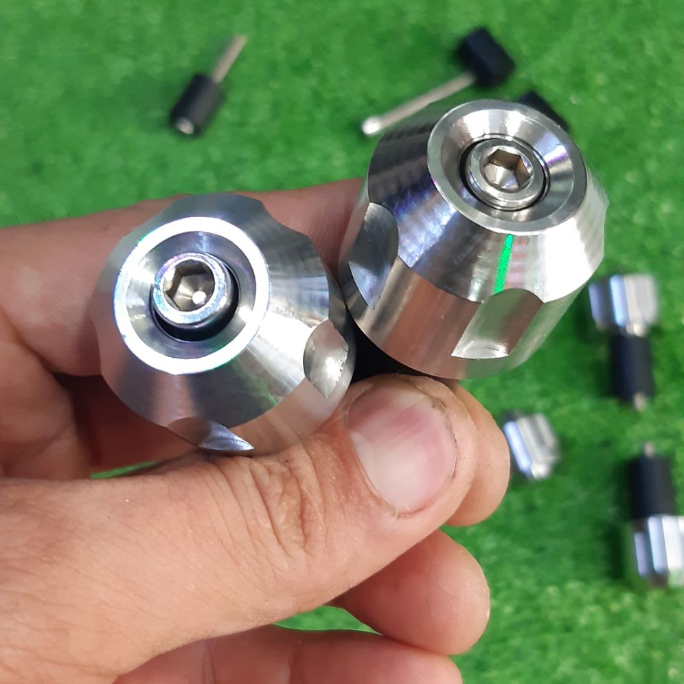 gù tay lái inox 304 đặc tiện CNC cực đẹp 2020