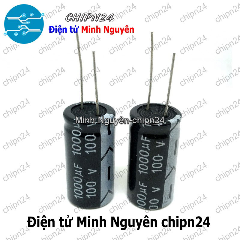 [1 con] (J7) Tụ hóa 1,000uF 100V Đen (18x35mm) (1000uF 100V) - HH001661