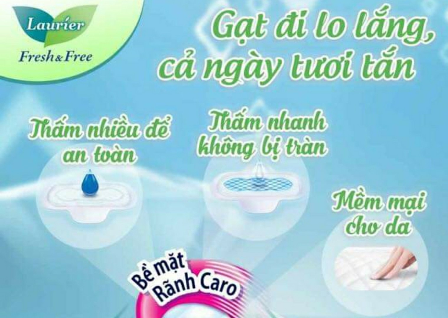BĂNG VỆ SINH LAURIER SIÊU MỎNG CÁNH/ KHÔNG CÁNH
