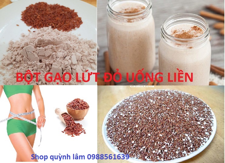 Bột Gạo Lứt Uống Liền Hỗ Trợ Giảm Cân. Gói 200g