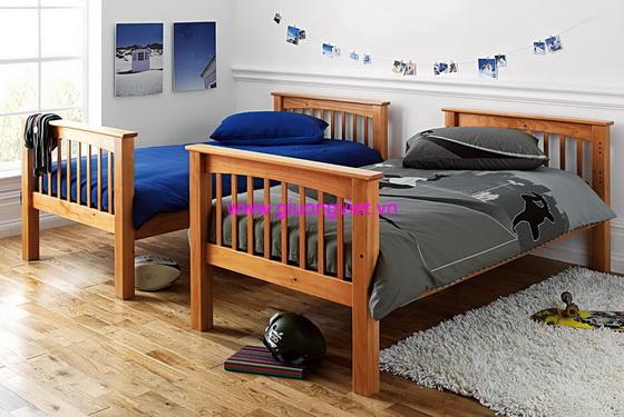 Giường 2 Tầng Gỗ Tự Nhiên 031 (Nâu)