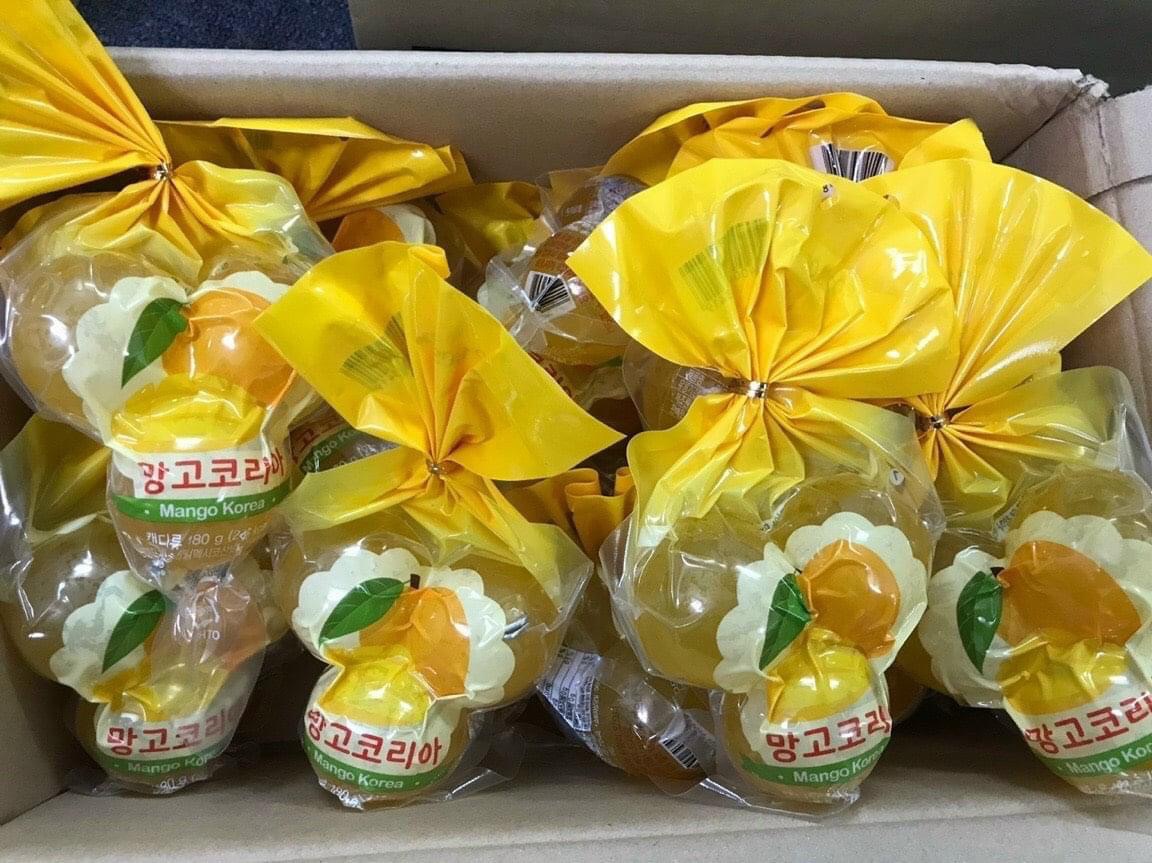 Thạch nho nổ vị Xoài Kyoho Hàn Quốc 180g