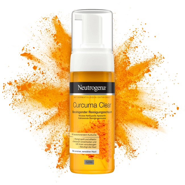 Sữa Rửa Mặt Bọt Nghệ NEUTROGENA Calme Curcuma Mousse Nettoyante 150ml