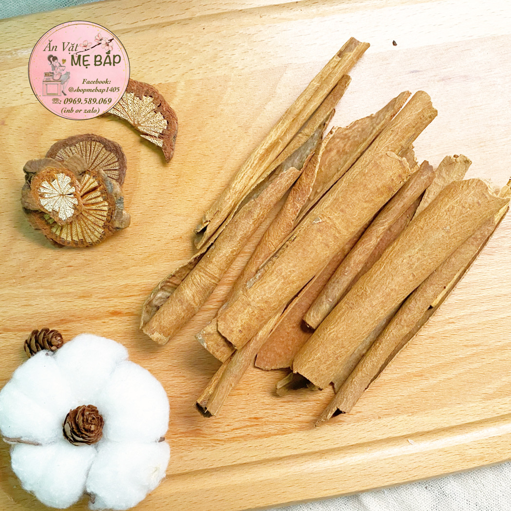 Quế Ống 100gram - Vỏ Quế Cinnamon Sticks - Shop Mẹ Bắp [Date 12 tháng]