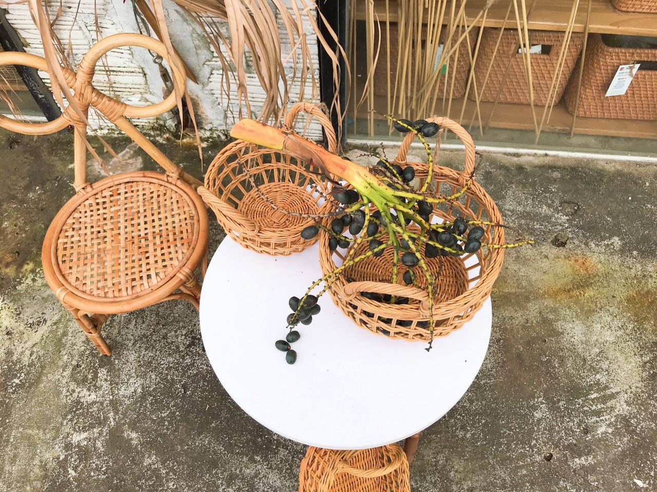 Bàn Trà Mây Các Kích Thước Phong cách Vinage Boho Siêu Xinh Xắn Decor Trang Trí Nhà Cửa Phòng Bé, Phòng Khách, Ban Công
