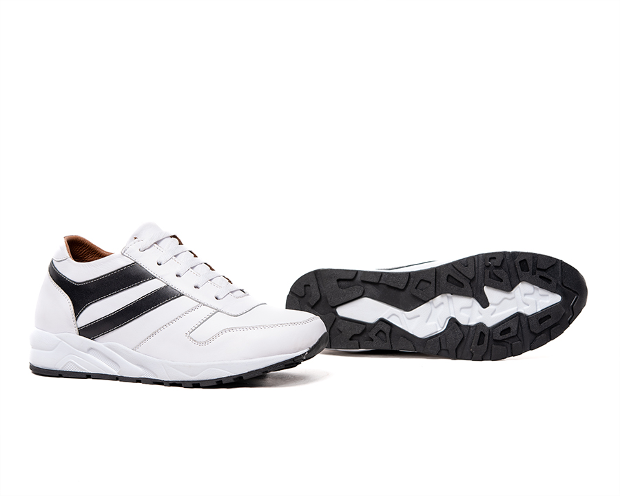 Giày Cao Nam T&TRA T20Trắng cao 8CM