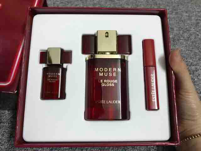 Gift set nước hoa nữ Modern Muse Le Rouge Gloss - Estee Lauderesstee