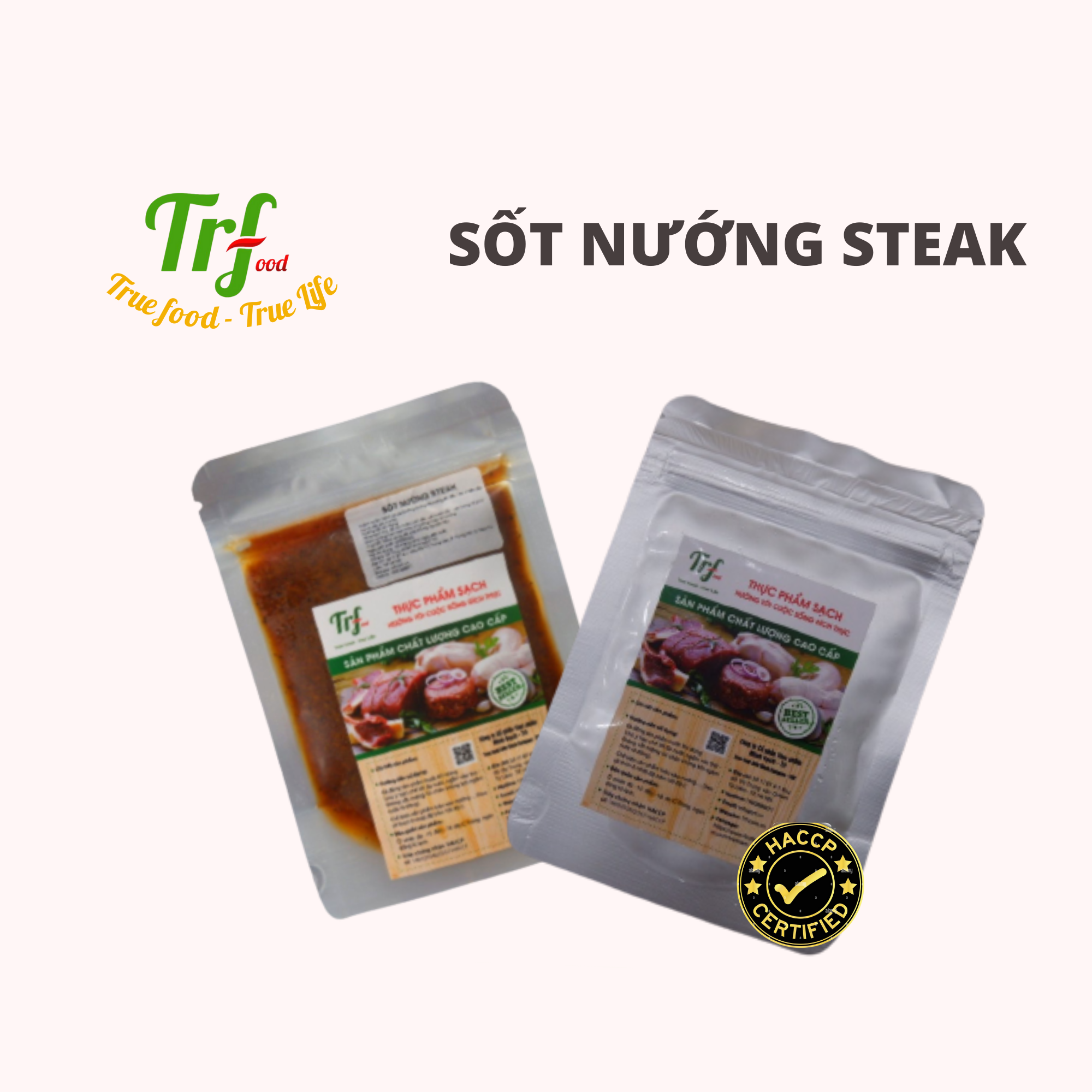 Sốt nướng Steak túi 100ml dùng cho 500g thịt [HN ship hỏa tốc]