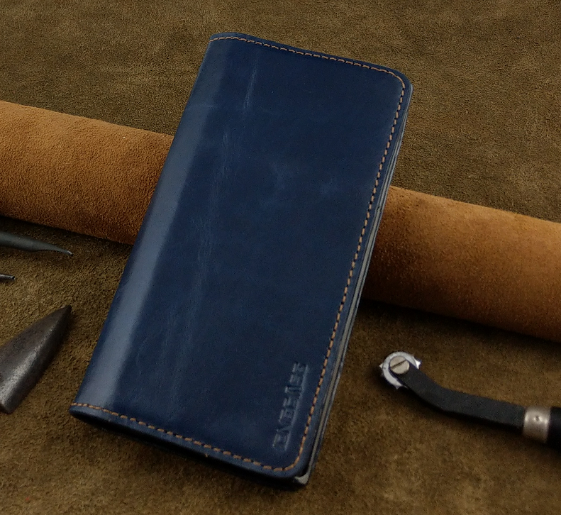 Bao Da Samsung Note 10 Plus Handmade Cổ Điển Da Bò Thật