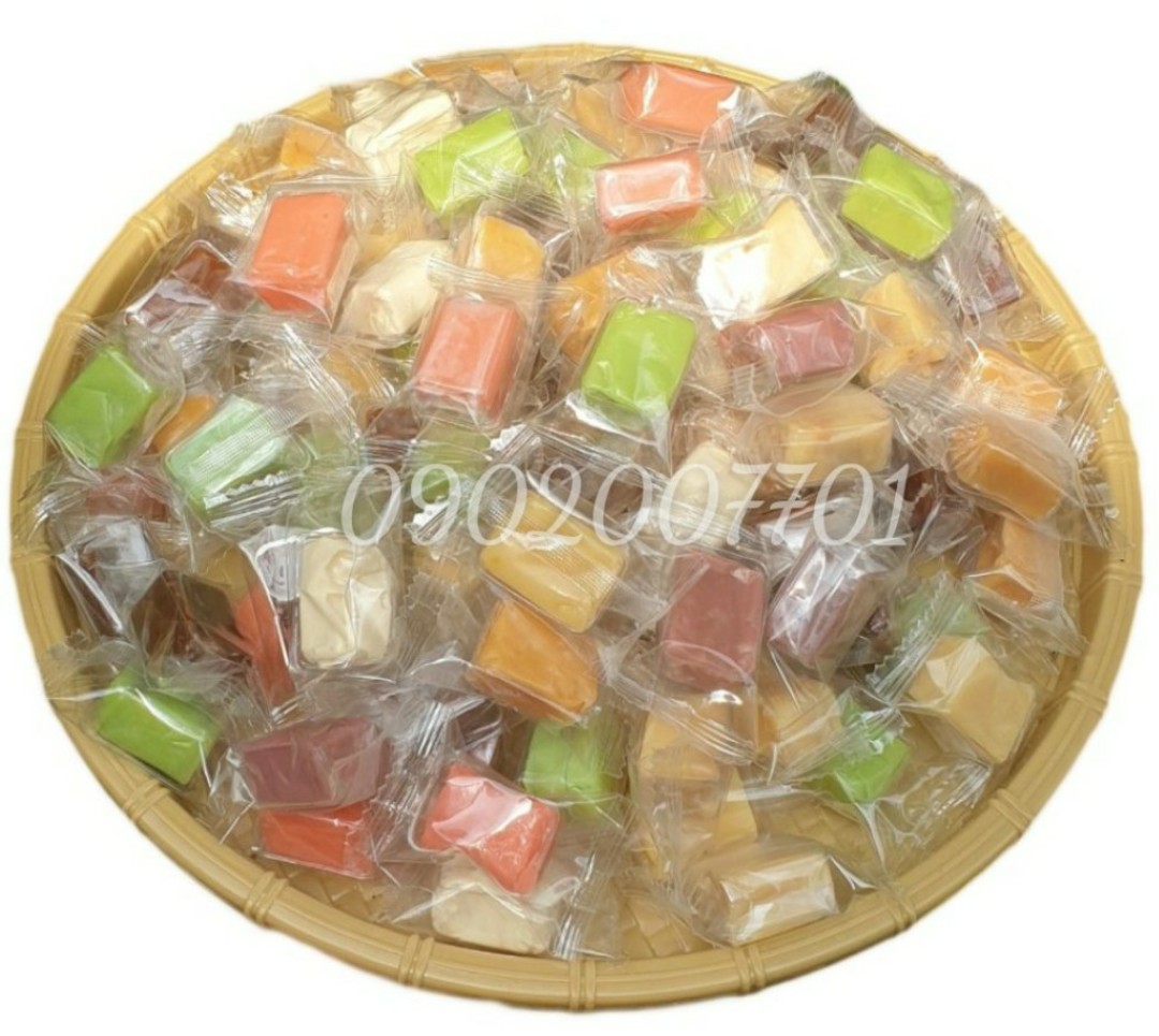 1 Kg Kẹo Dừa Khay Mix 7 Vị Thơm Ngon- Đặc Sản Bến Tre-Tết-Bánh Mứt Tết-Đồ Ăn Vặt