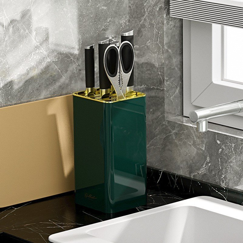 Kệ Cài Dao Kéo Thông Minh, Giá Đựng Dao Kéo Decor Nhà Bếp